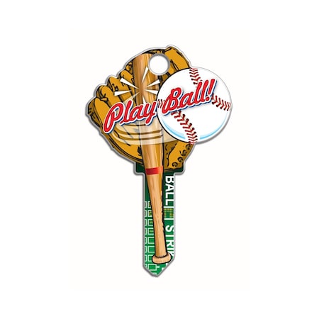 Lucky Line  Baseball House Key Blank Double  For Schlage SC1